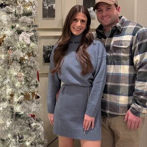 Blue Sweater Dress